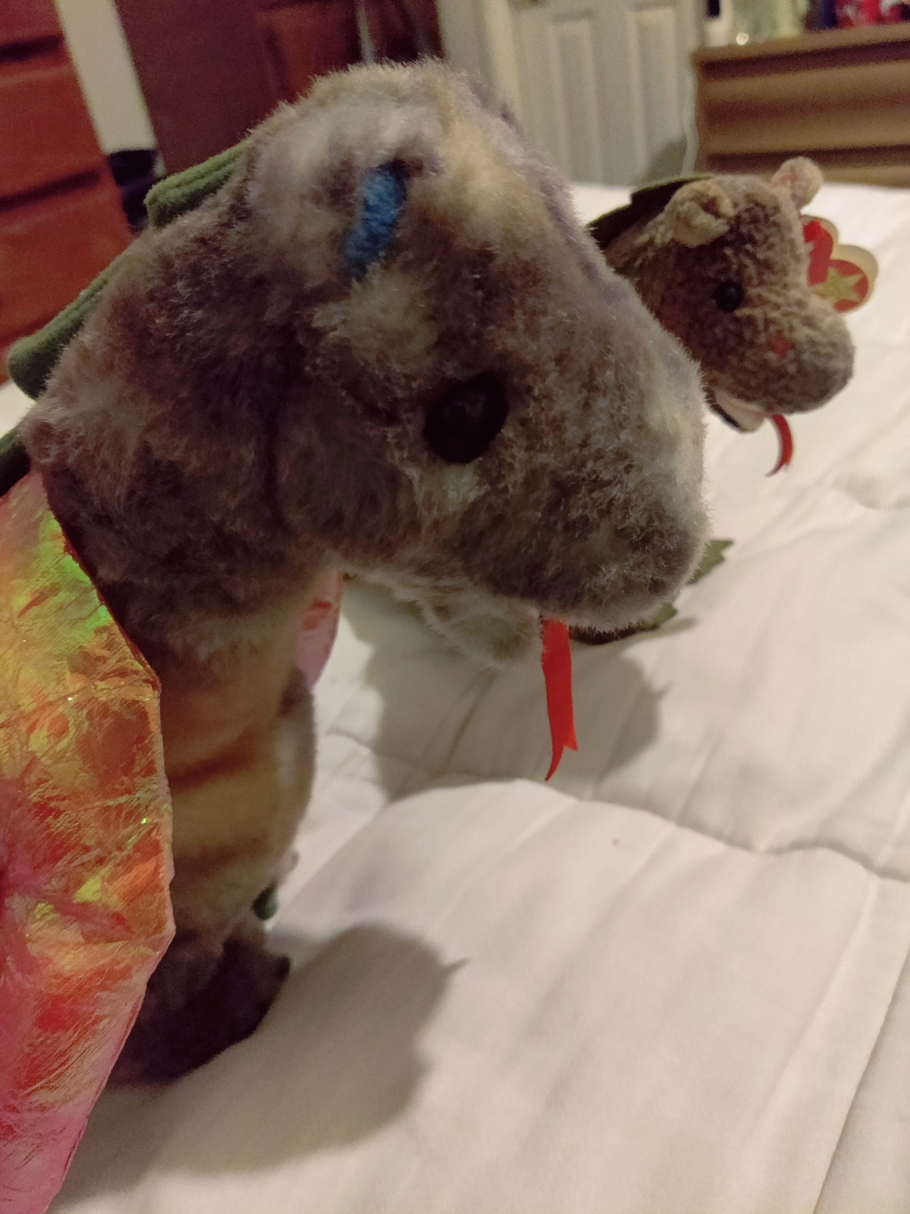Lot of 2 Dragons Ty beanie babies Scorch ( See Pics Plz )